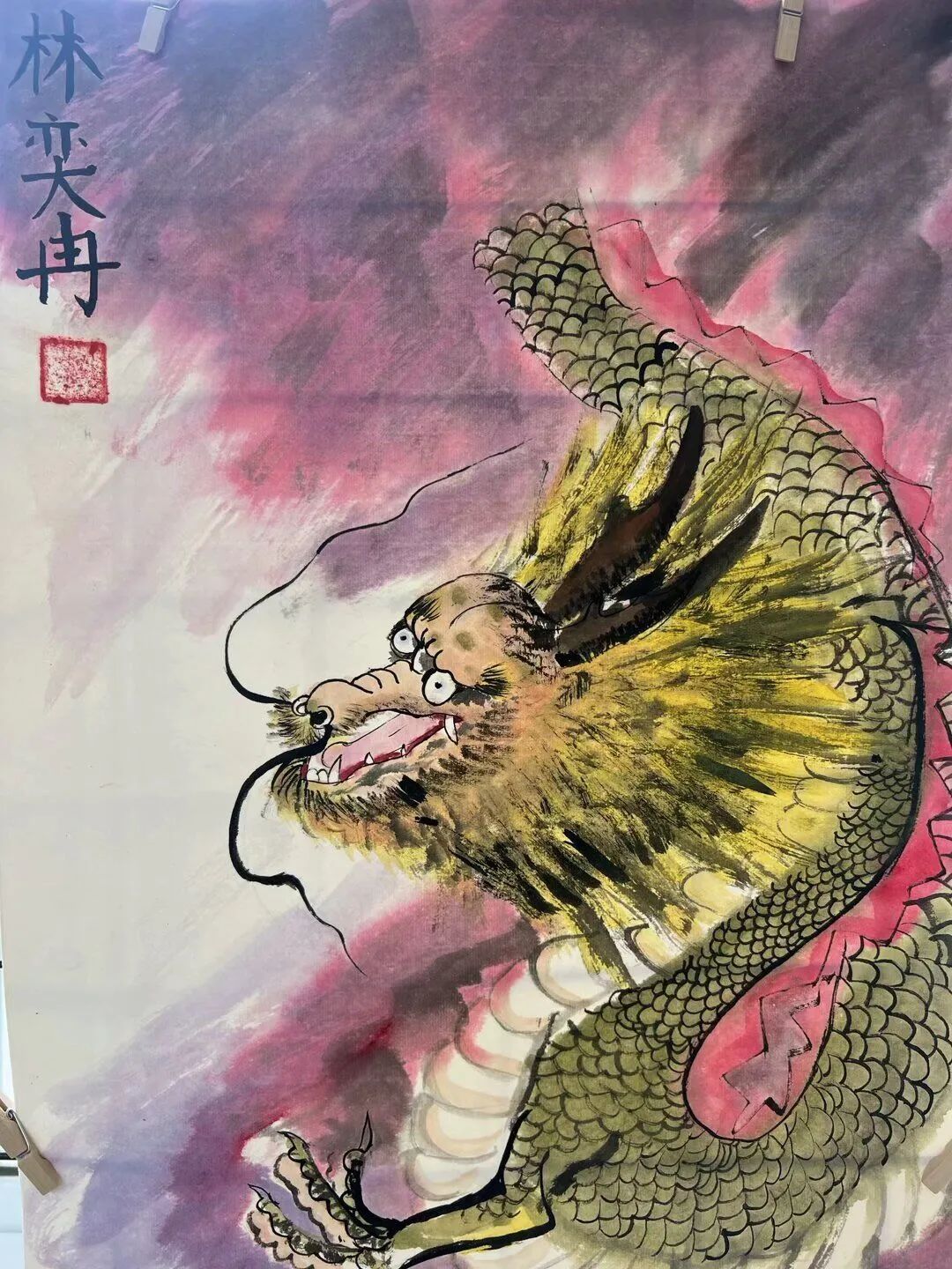 “喜乐龙年——童真里的无锡景色”画画图片（14）