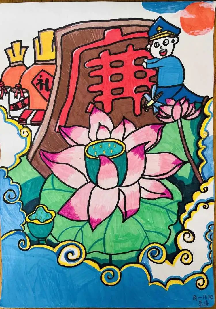 “清风进校园 廉洁伴我行”主题绘画作品展（15）