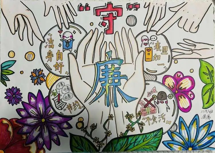 “廉洁文化 浸润校园”优秀绘画作品（十四）