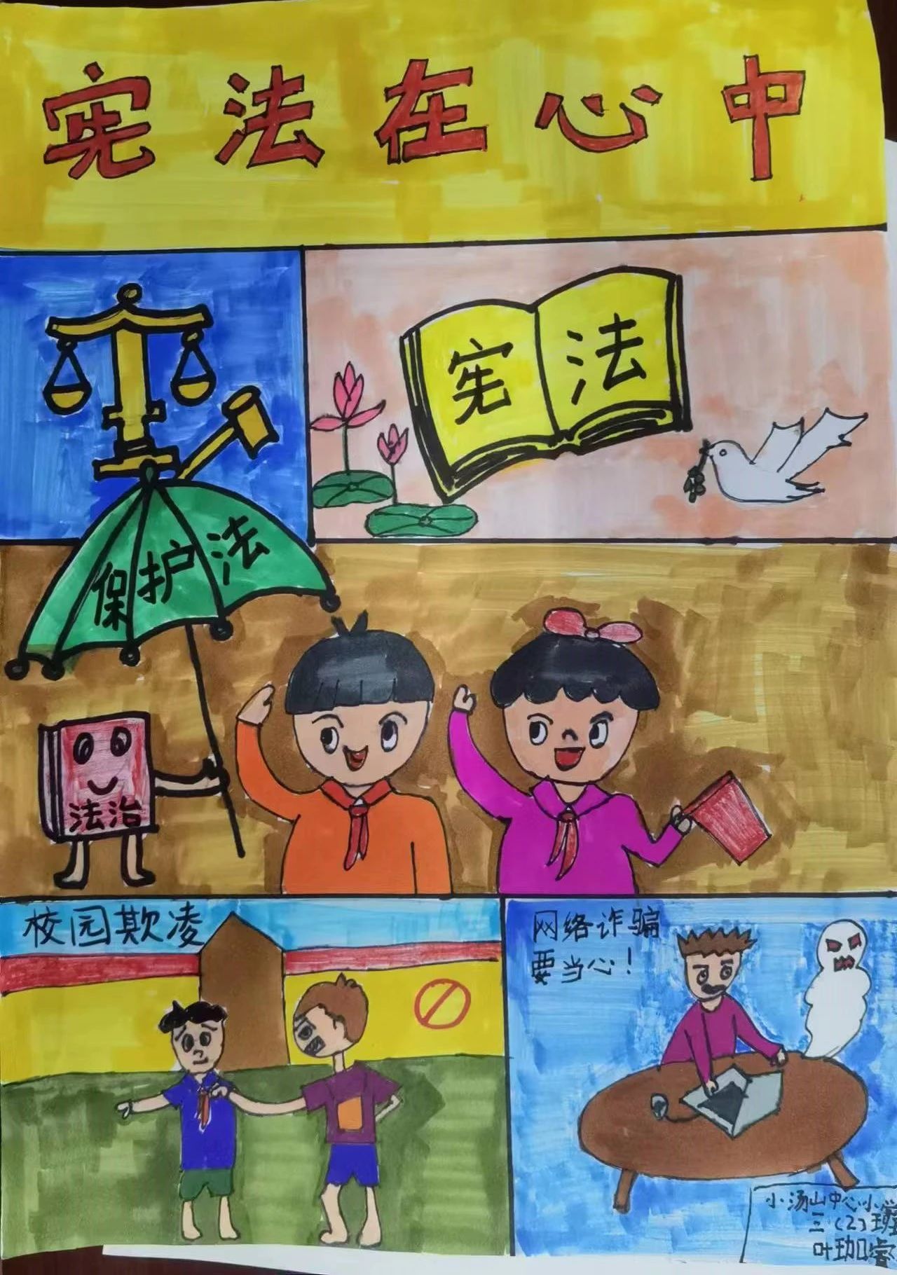 “宪法在我心中”二等奖作品-第1张