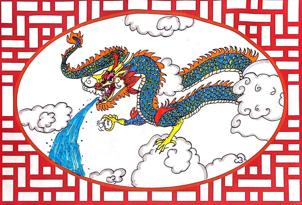 “童画启新 祥龙献瑞”2024龙年儿童画-第6张