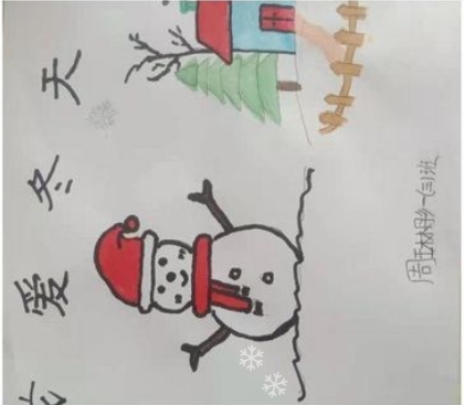 可爱的雪人儿童绘画图片大全（7）
