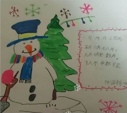 可爱的雪人儿童绘画图片大全（8）