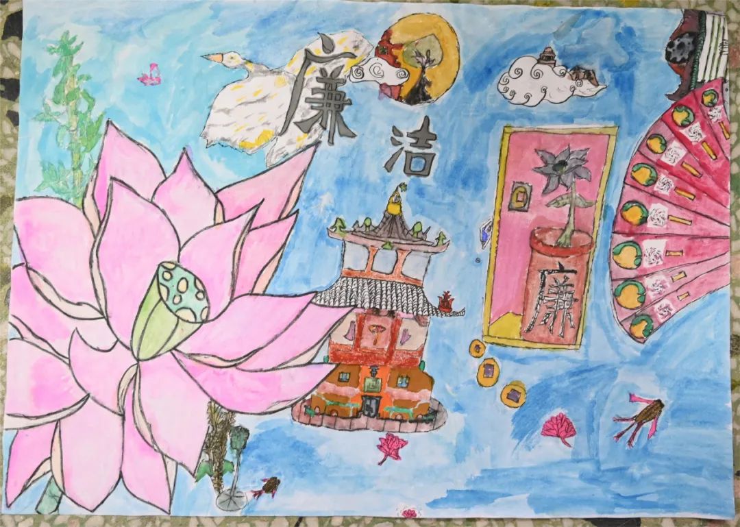 “笔墨扬正气 廉洁润童心”小学儿童画（11）
