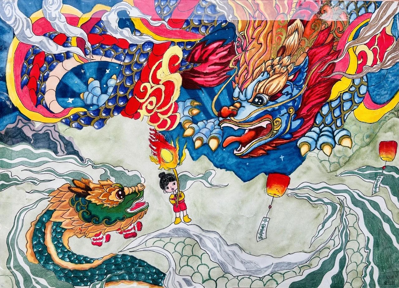 “畅想青春·共筑梦想 ”庆元旦绘画比赛优秀作品（16）