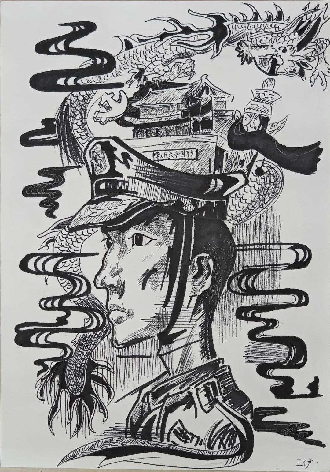 “你好 警察节”孩子们画笔下的警察儿童绘画（1）