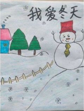 可爱的雪人儿童绘画图片大全（4）