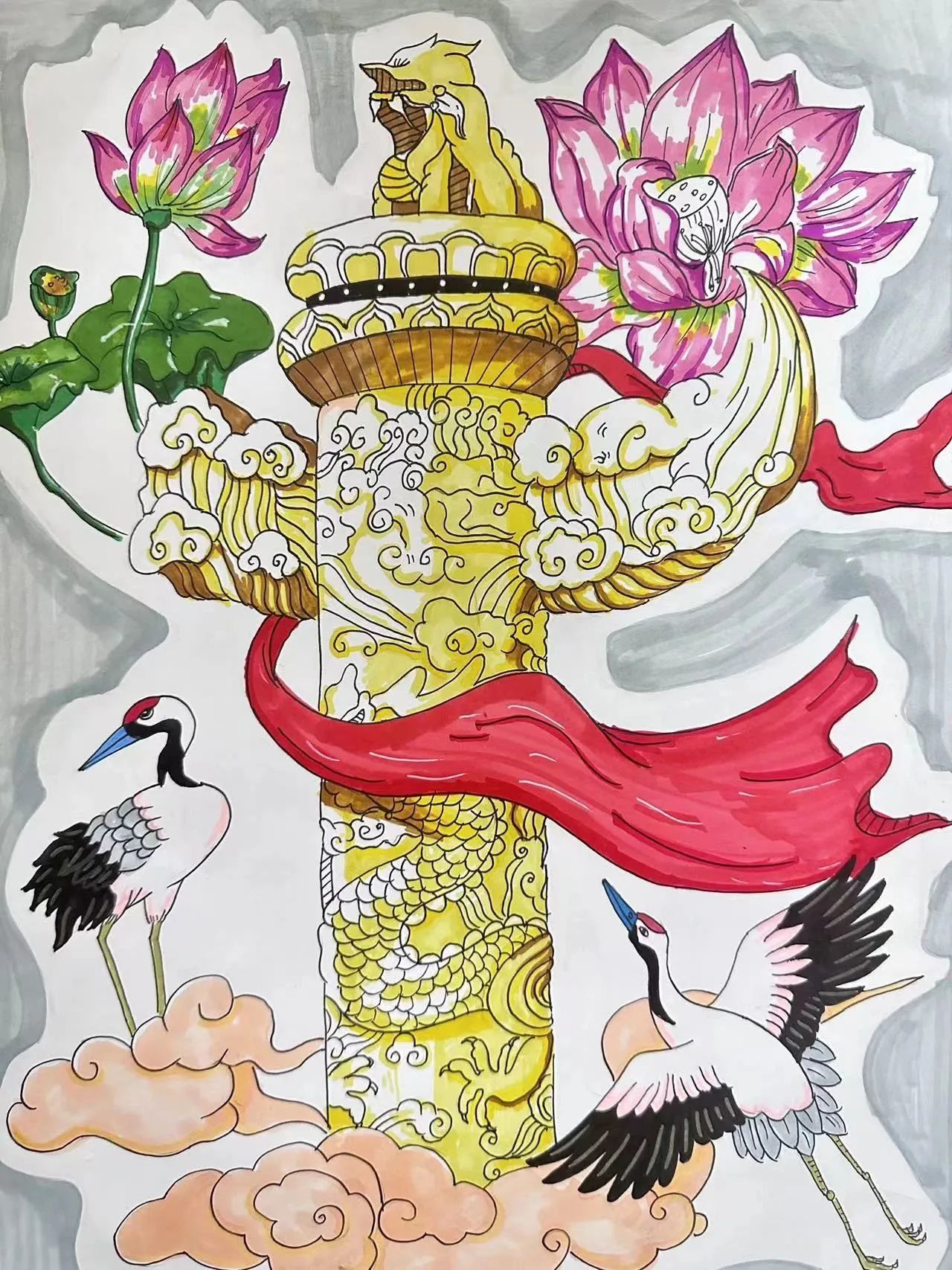 “廉洁文化进校园 清风廉韵润人心”主题绘画作品（7）
