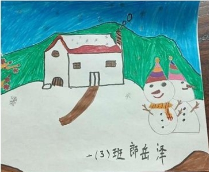 可爱的雪人儿童绘画图片大全（10）