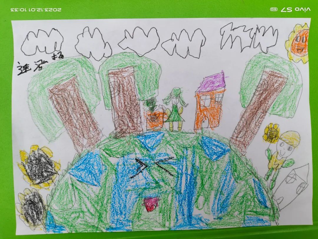 幼儿园“小手绘成长 童心画童年”环保儿童画（5）