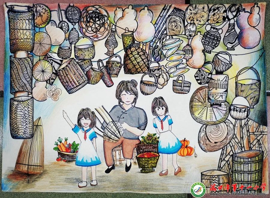 “垃圾分类 从我做起”儿童画三等奖作品