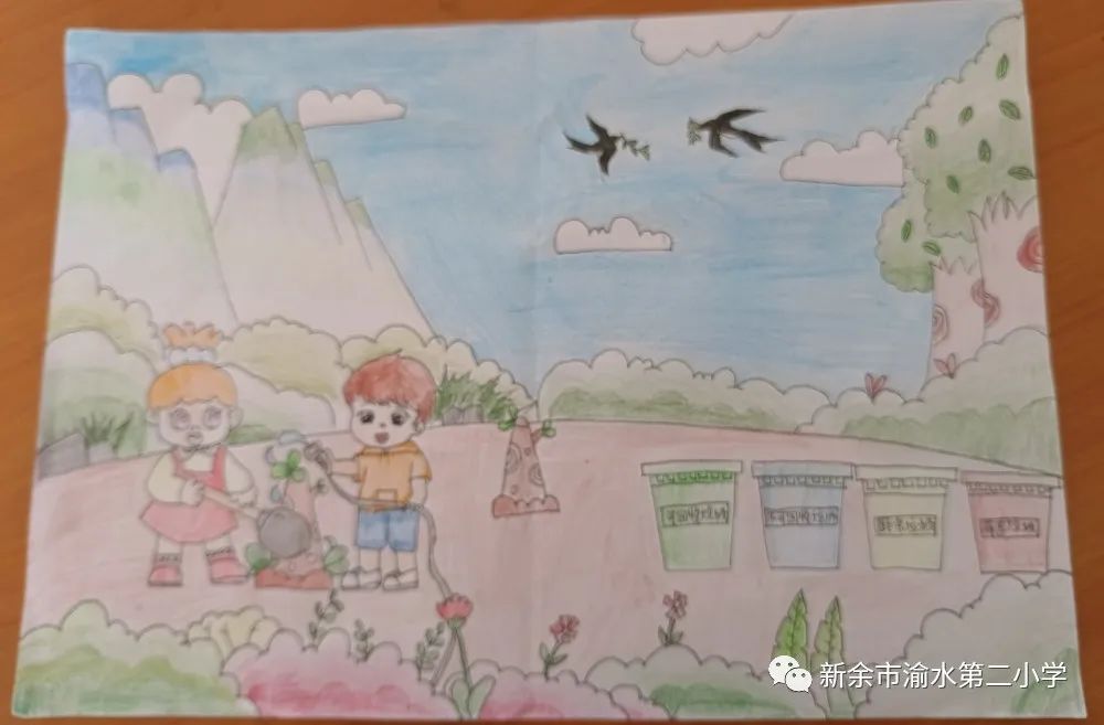 植树节主题儿童画大全