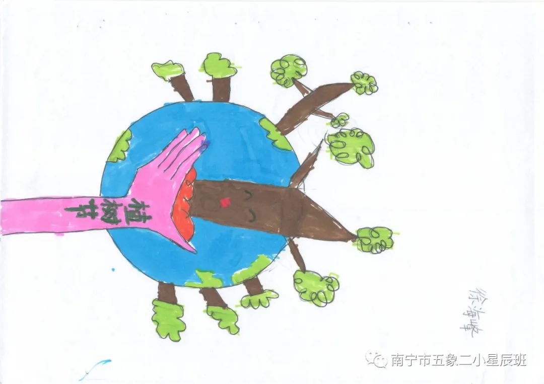 植树节绘画图片大全