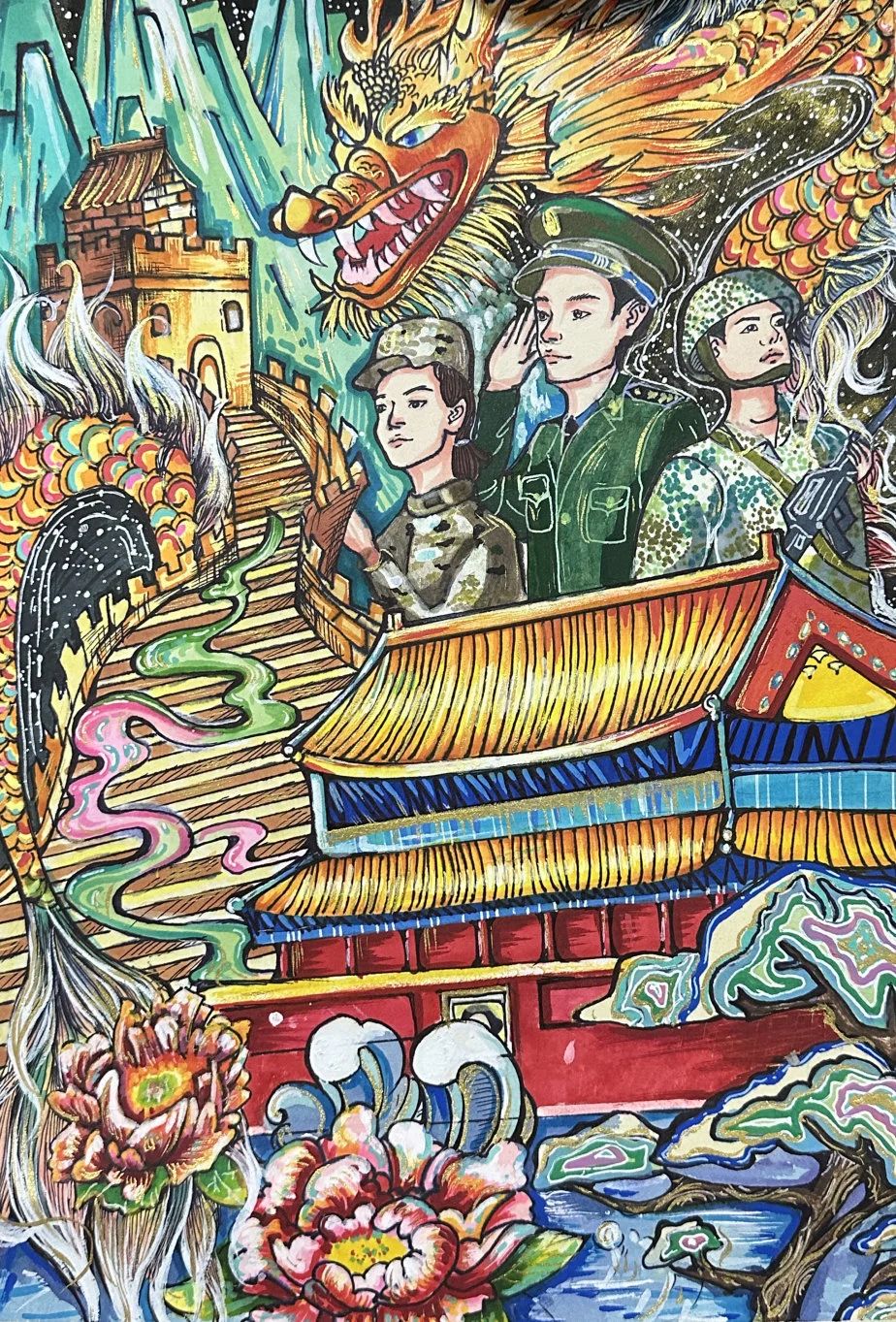 警察节绘画作品图片大全