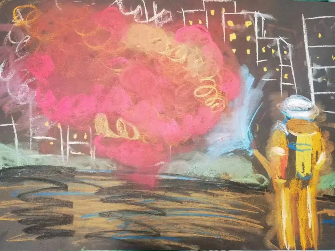  “蓝色闪耀 守护安全” 消防主题参赛绘画