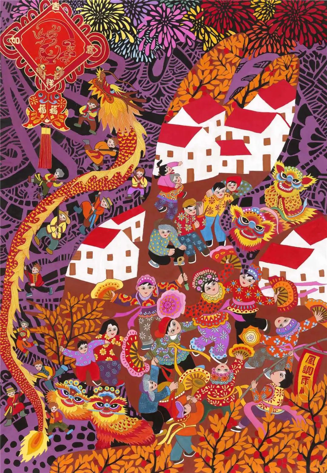 “年画里的年味”新年年画优秀作品-第3张
