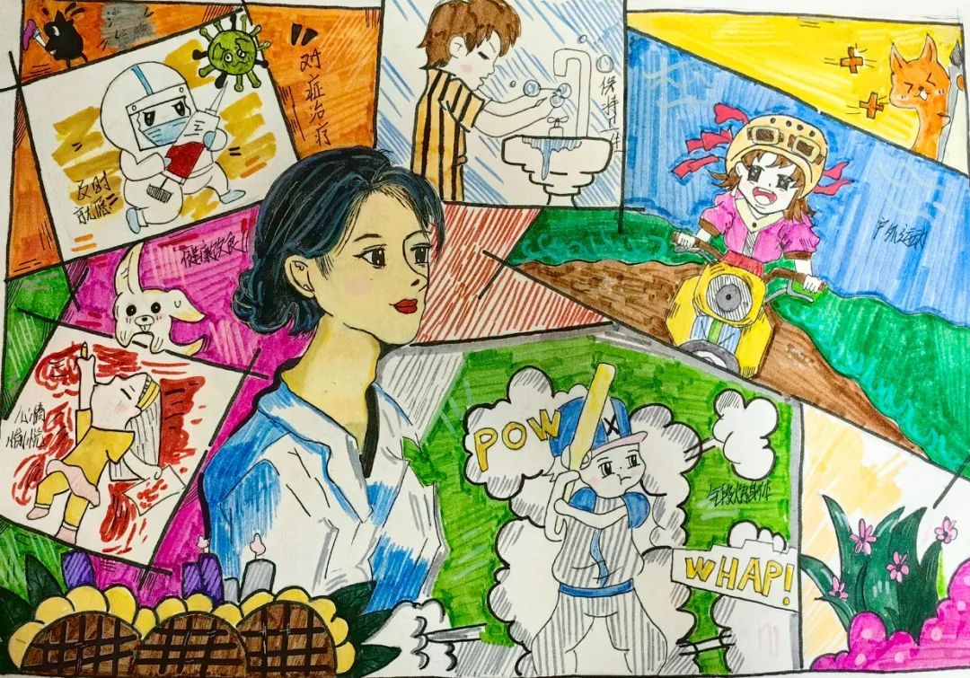 结核病防治知识优秀儿童画作品绘画-第2张