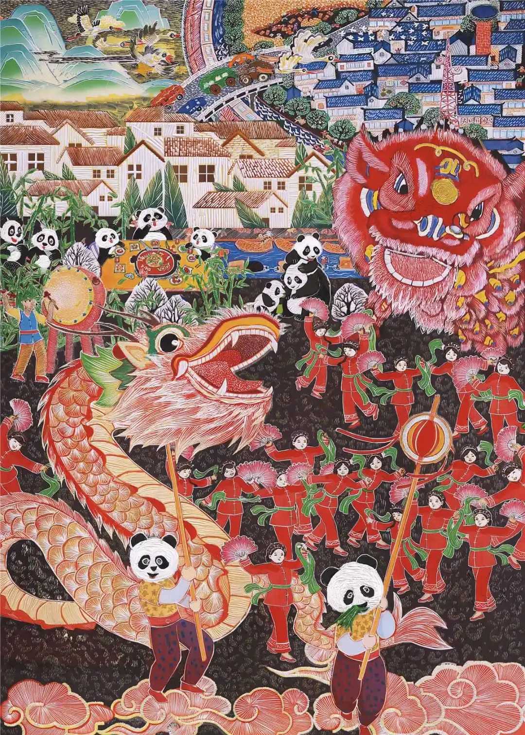 “年画里的年味”新年年画优秀作品-第2张