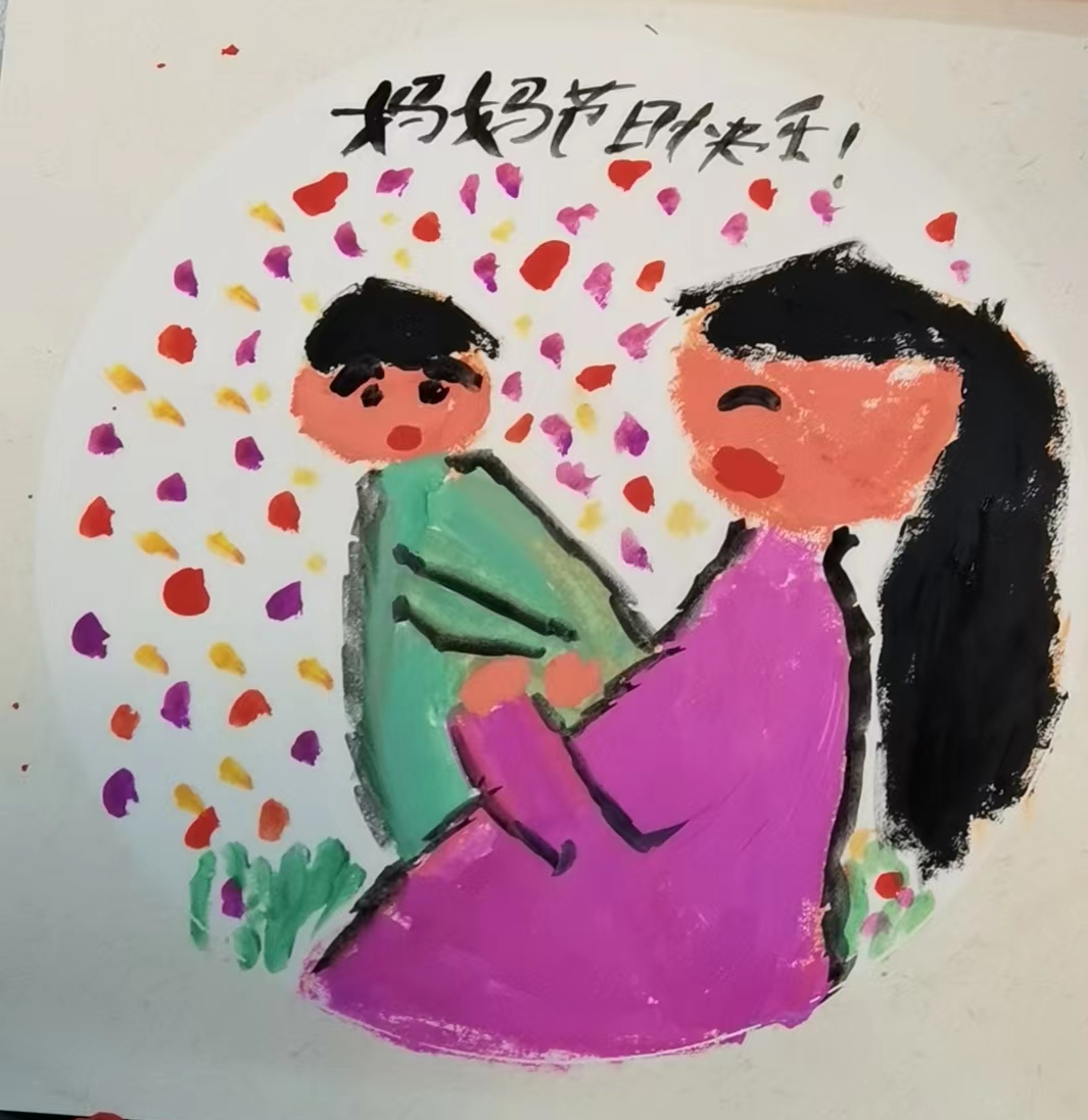 小学一年级母亲节儿童画