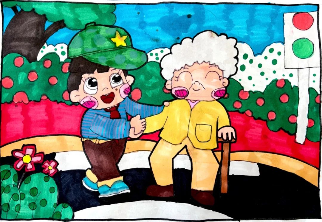 “学雷锋 我先行”少儿绘画作品