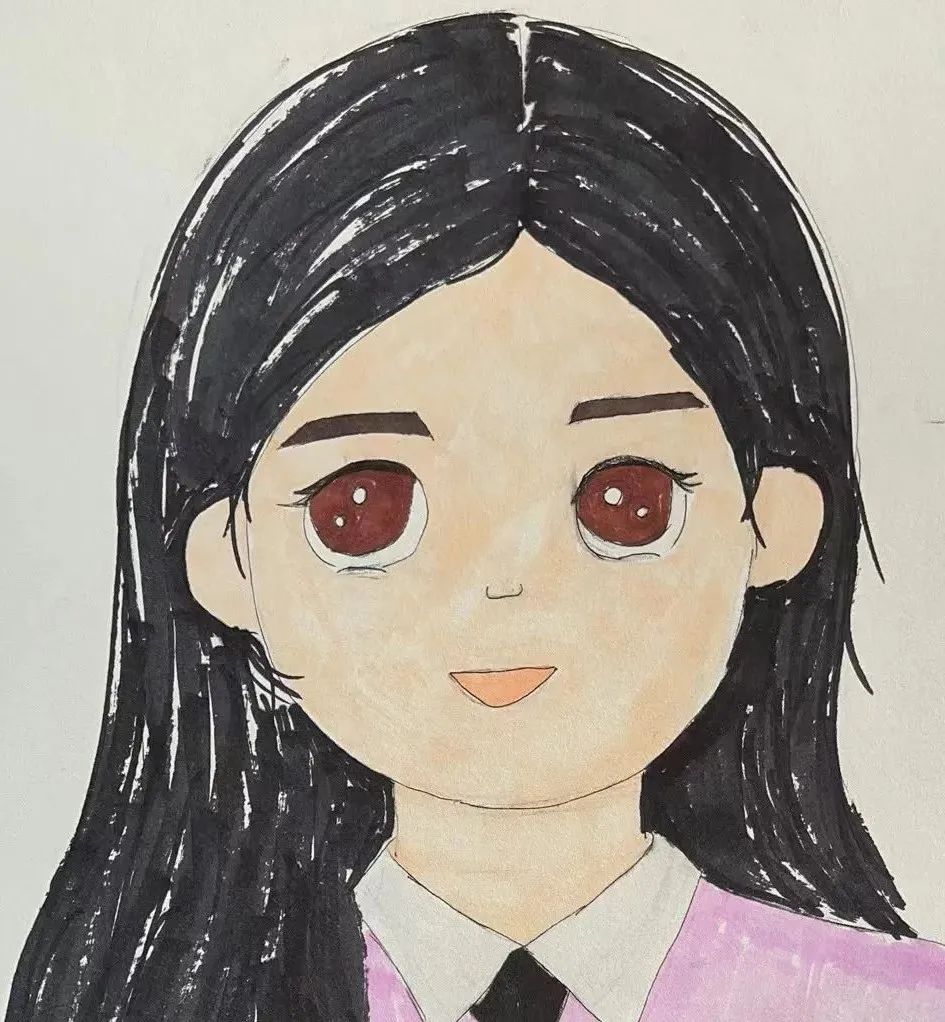 9张教师节儿童画作品《我给老师画幅画》