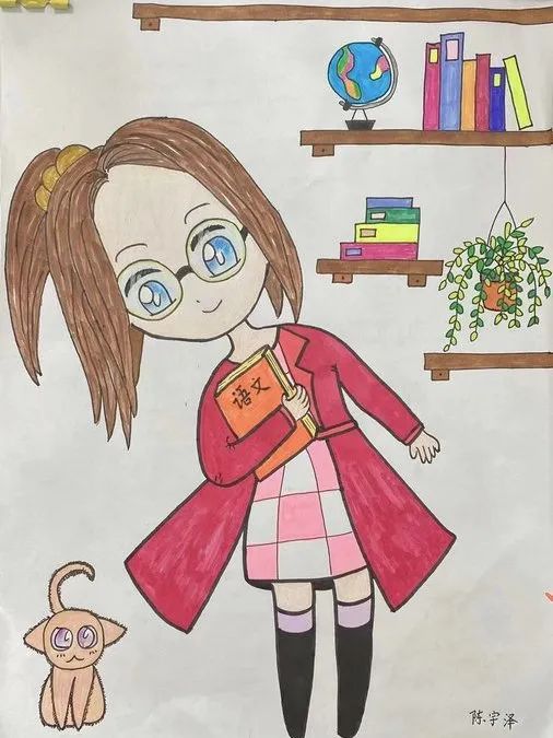 精选教师儿童画作品图片