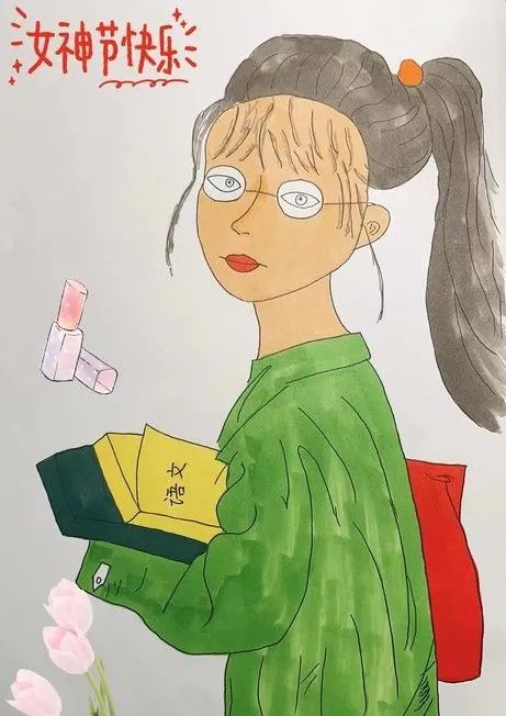 教师节儿童画作品《我给老师画幅画》-第9张