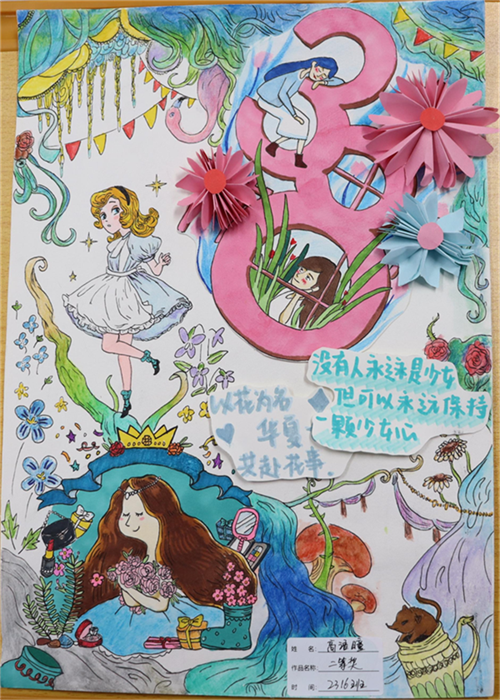 38女神节儿童绘画二等奖作品