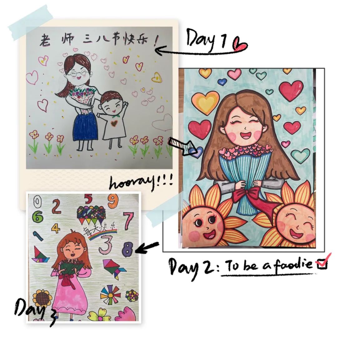 “感谢有你"庆祝三八妇女节主题画