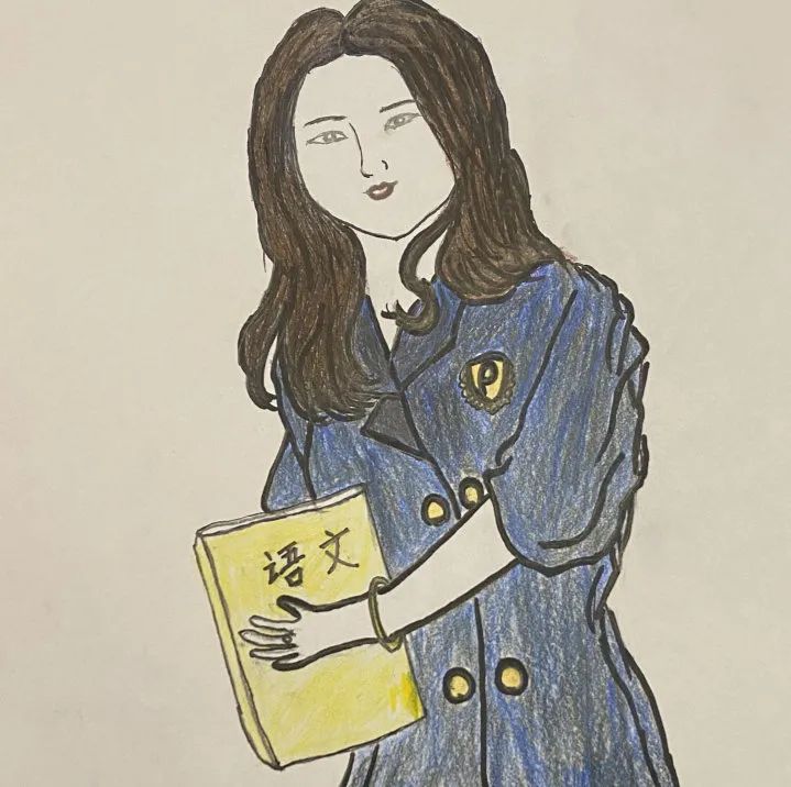 教师节儿童画作品《我给老师画幅画》-第5张