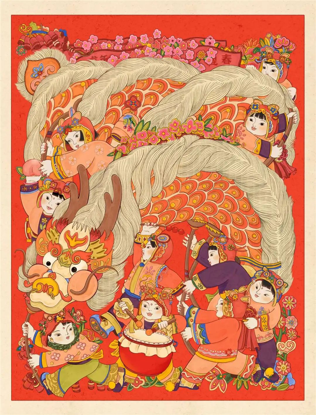 《大过龙年》2024新春年画