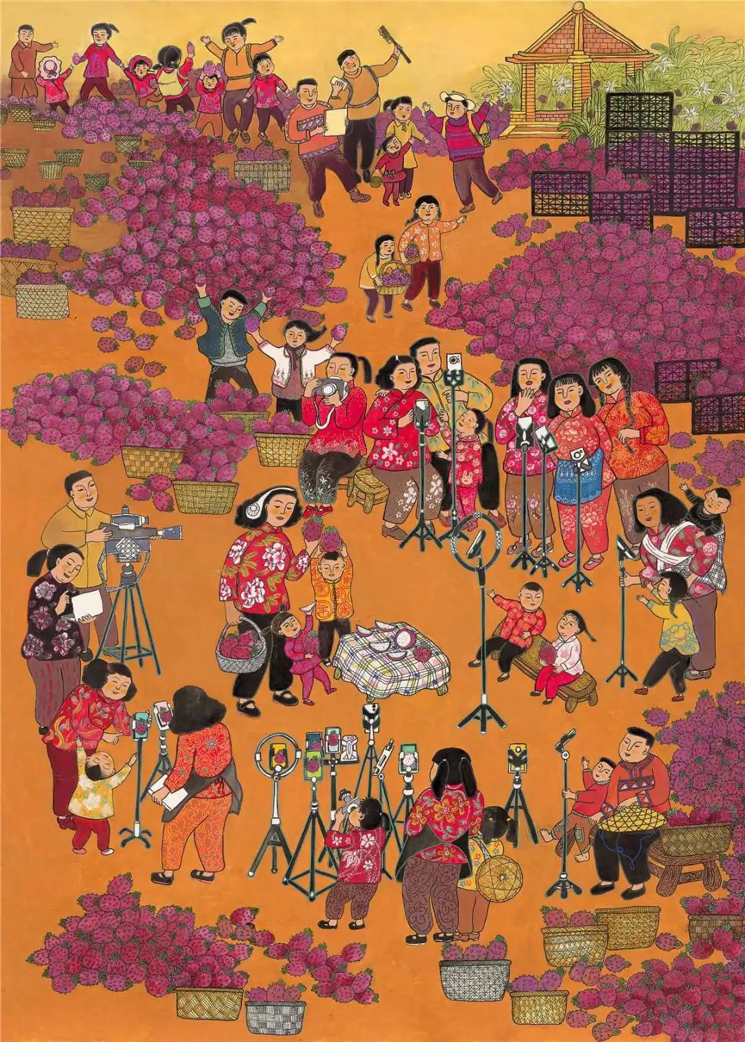“妙笔彩绘新生活 倡树时代新风尚”新年画作品