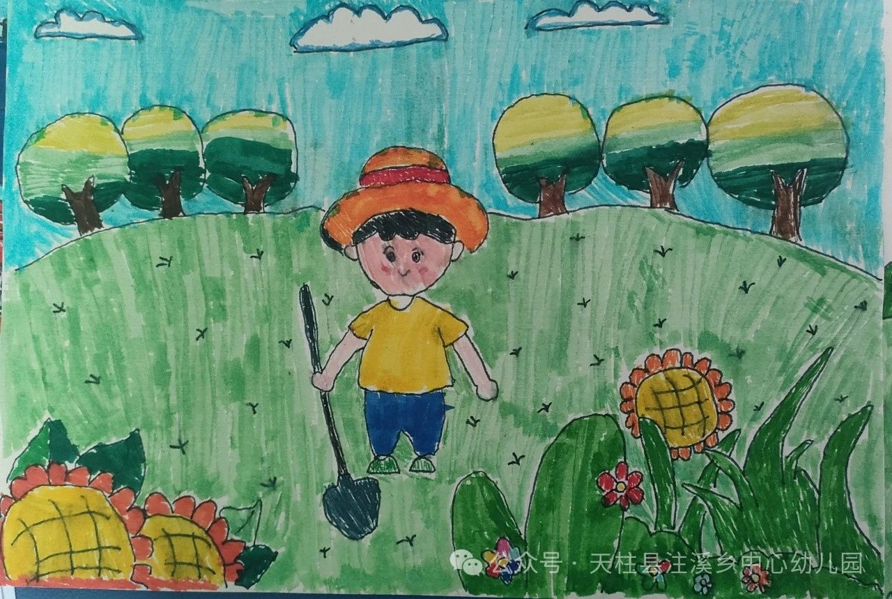 小学生五一劳动节主题画《劳动最光荣》-第3张
