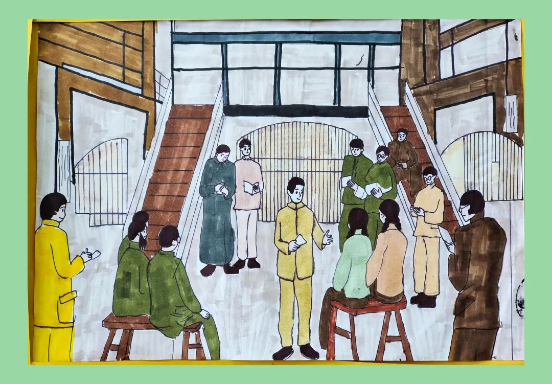 “无梦想 不青春 无奋斗 不青春”五四青年节人物作品画-第4张