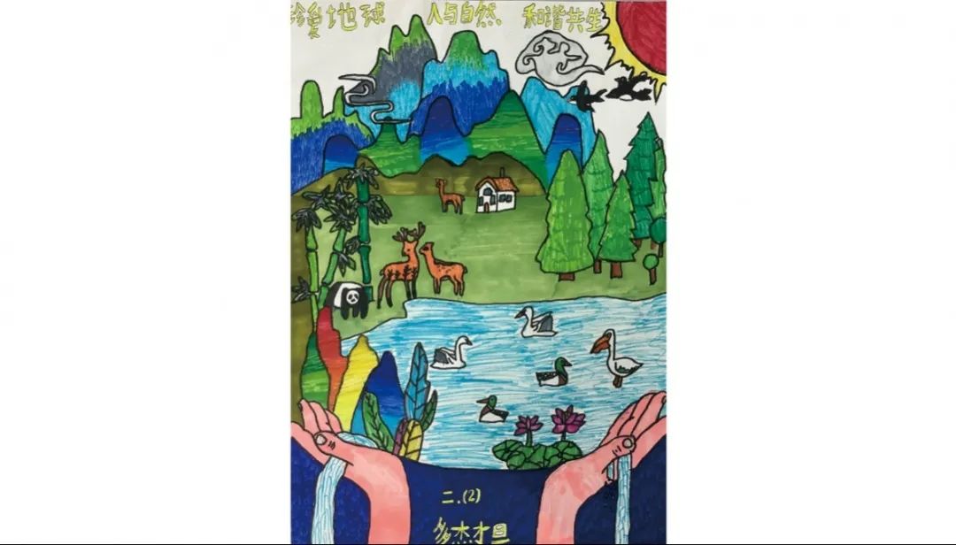 第55个世界地球日主题绘画-第2张