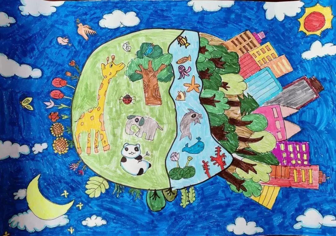 《保护地球  珍惜资源》地球日主题作品-第5张