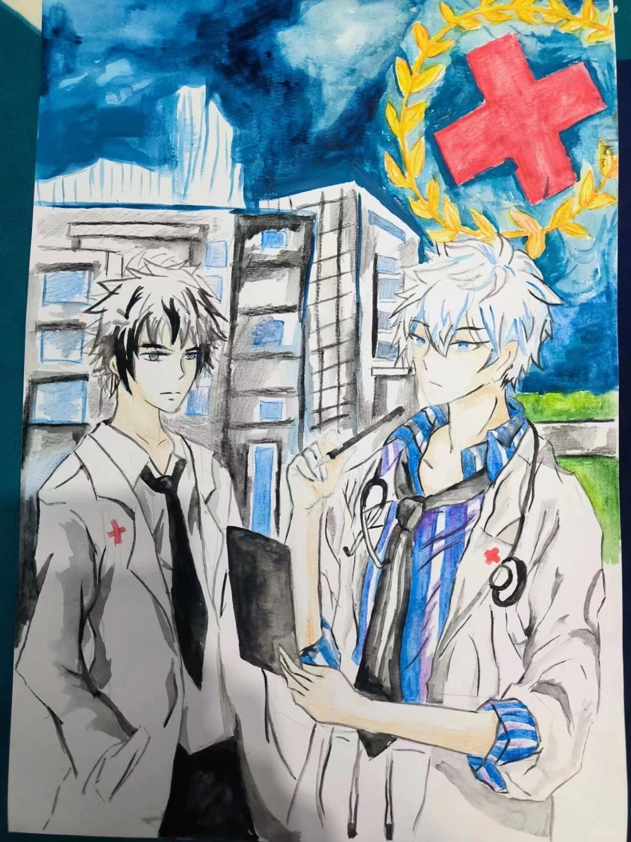 红十字会日儿童绘画作品-第5张