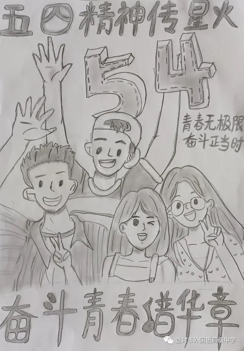“五四精神传星火 奋斗青春谱华章”绘画作品-第5张