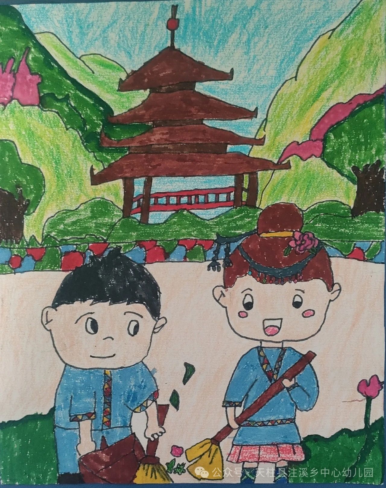 小学生五一劳动节主题画《劳动最光荣》-第1张