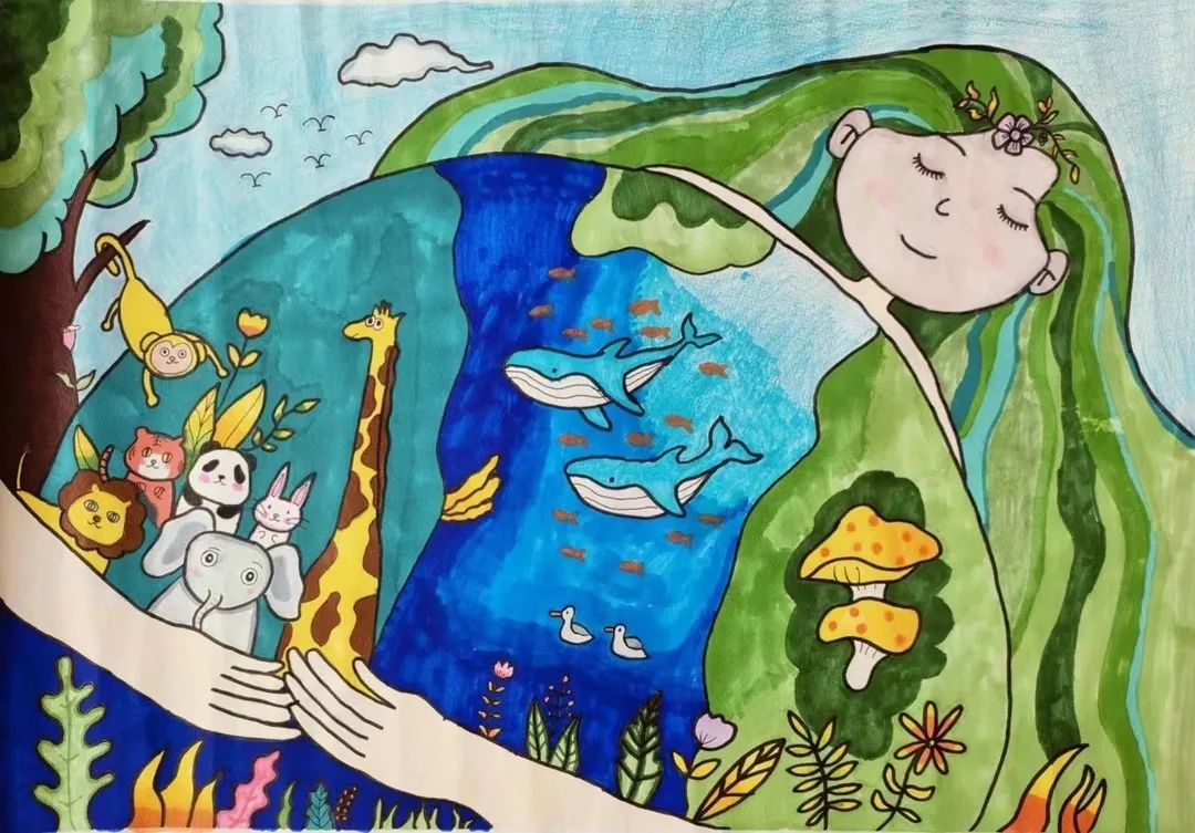 “保护地球 我有画说”绘画大赛作品图片-第6张