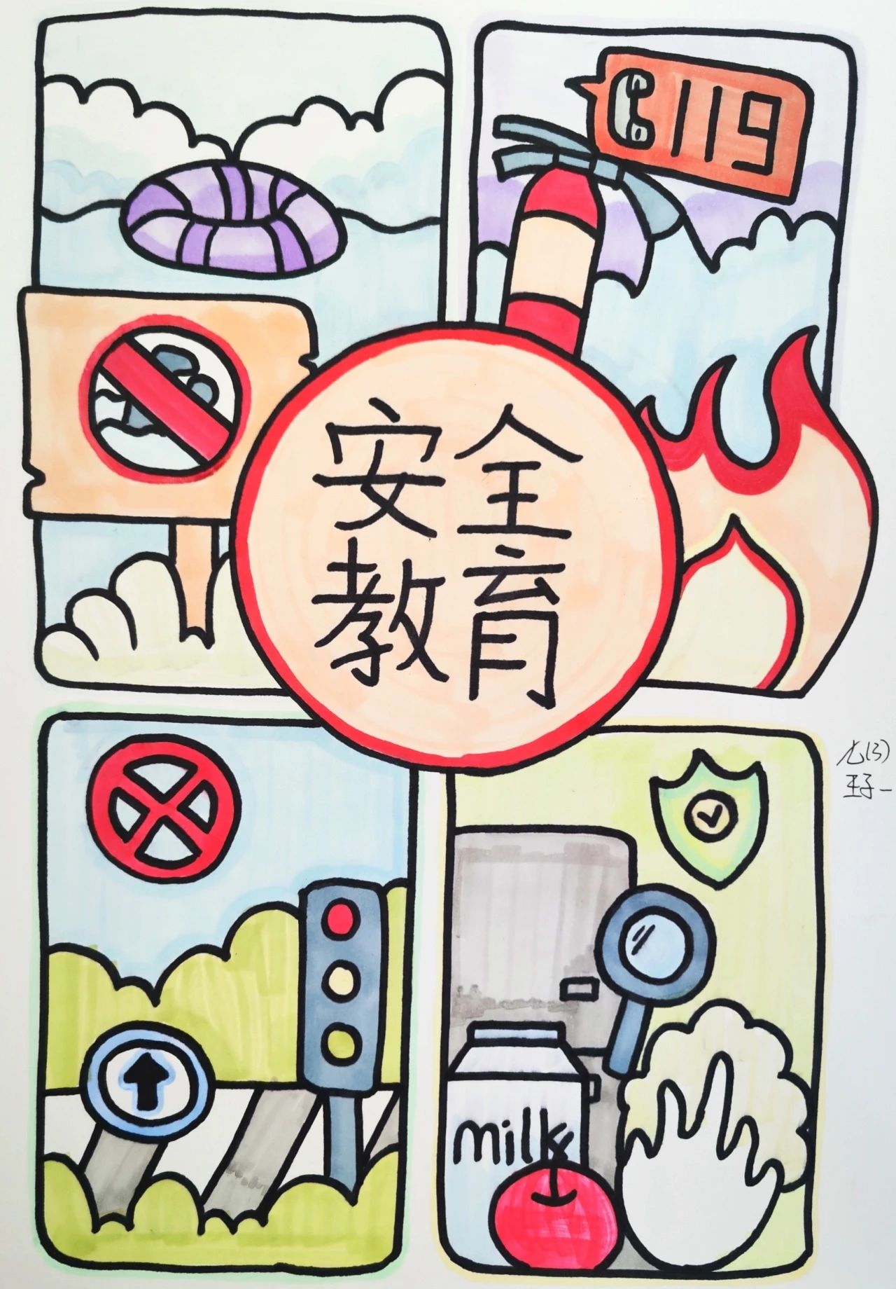 415国家安全教育记心中儿童绘画