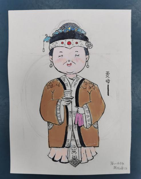 《红楼梦》人物儿童绘画图片展示-第1张