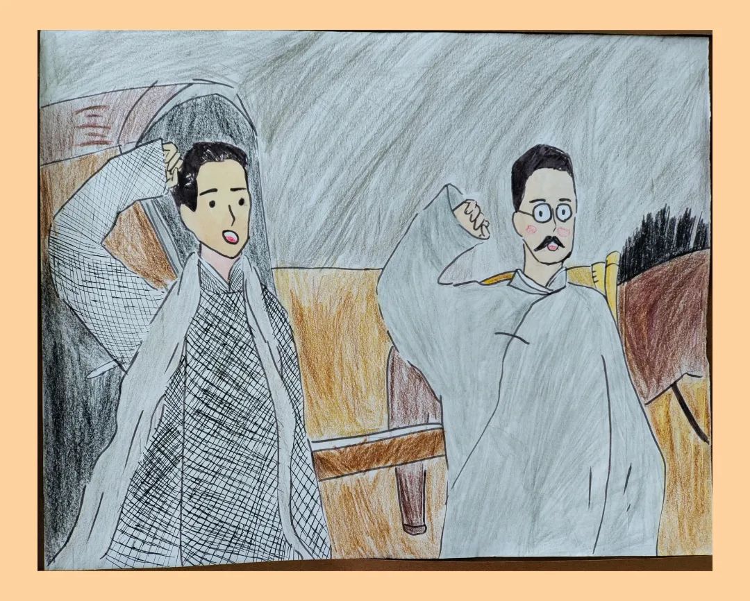 “无梦想 不青春 无奋斗 不青春”五四青年节人物作品画-第5张