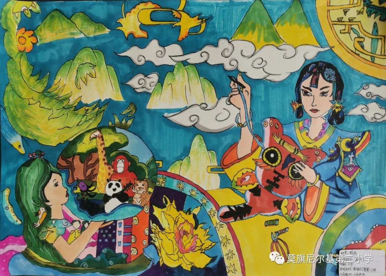 世界红十字会儿童画作品《一路有你 感恩常在》-第2张