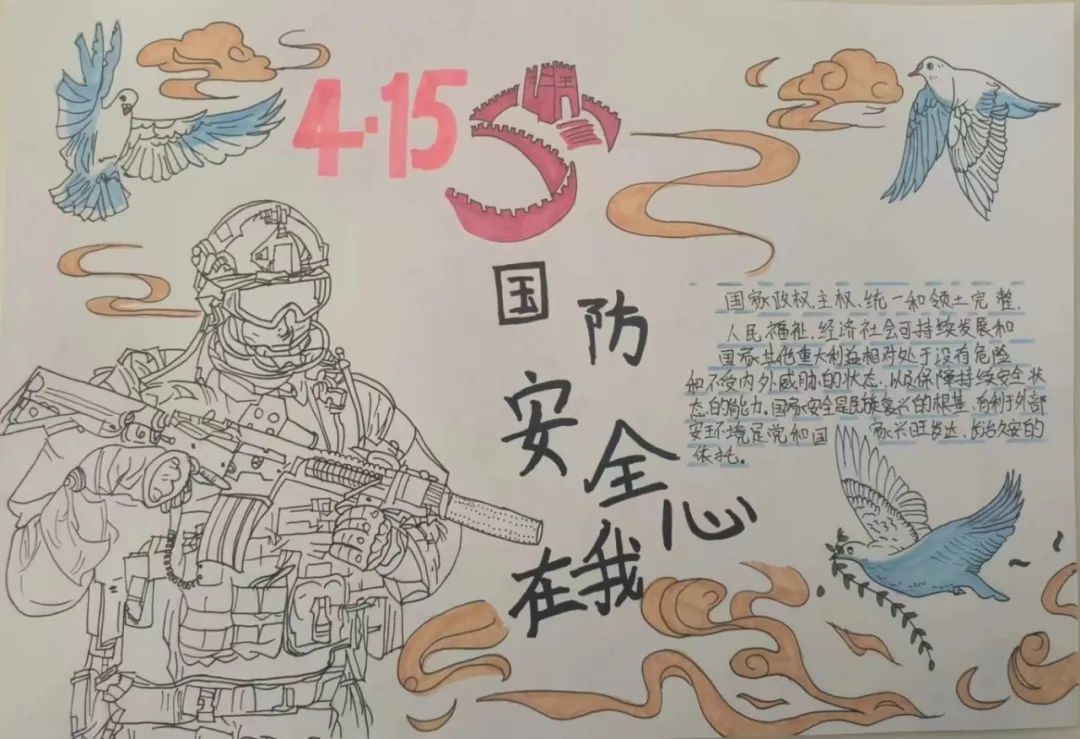 《国家安全在我心中》儿童画画图片-第6张