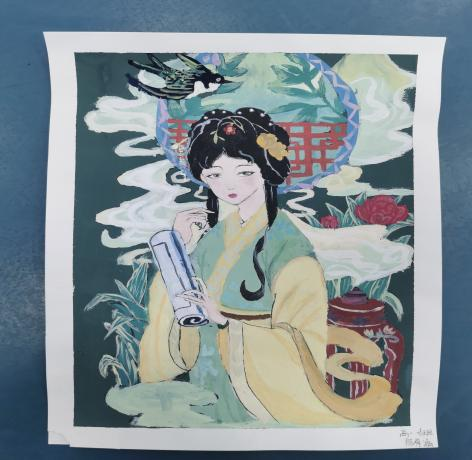 《红楼梦》人物儿童绘画图片展示-第16张