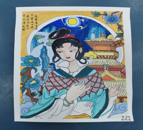 《红楼梦》人物儿童绘画图片展示-第10张