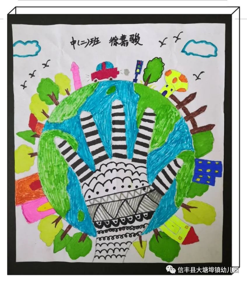 “垃圾分类 保护地球”主题绘画-第3张