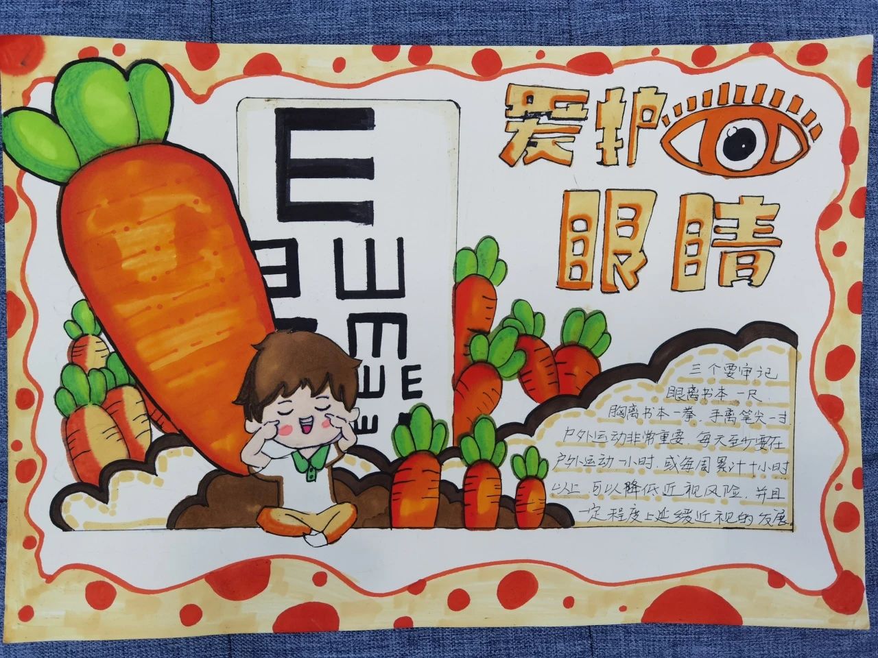 “爱眼护眼 保护视力”主题儿童绘画-第1张