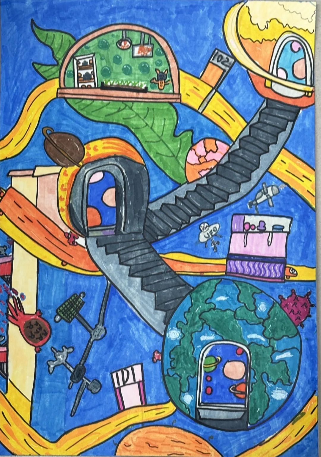 “我的书屋我的梦”主题作品——《书屋空间站》
